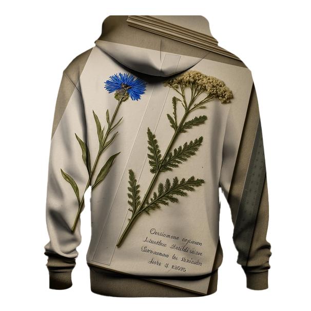Pressed Wildflower Herbarium Page Beside A Light Box designer hoodies