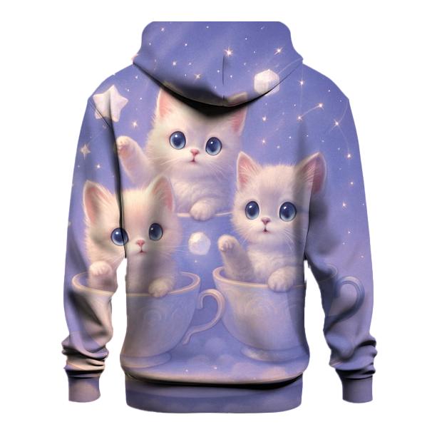 Moonlit Teacup Kittens custom hoodies