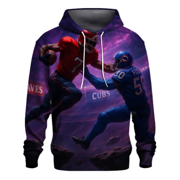 Asteroid Arena Clash Braves Versus Cubs printed hoodies