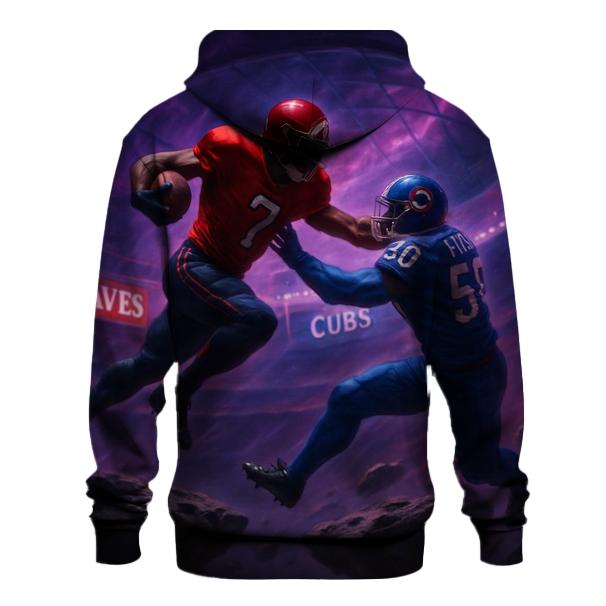 Asteroid Arena Clash Braves Versus Cubs printed hoodies
