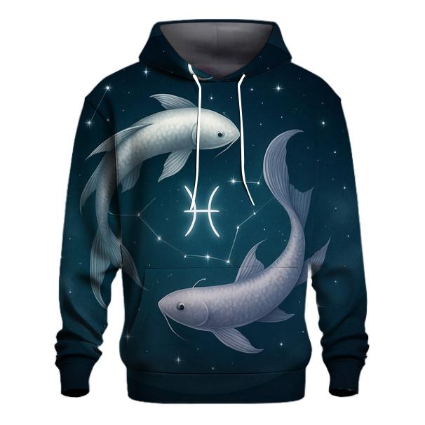 Pisces Moonlit Dual Fish Constellation Mirror designer hoodies