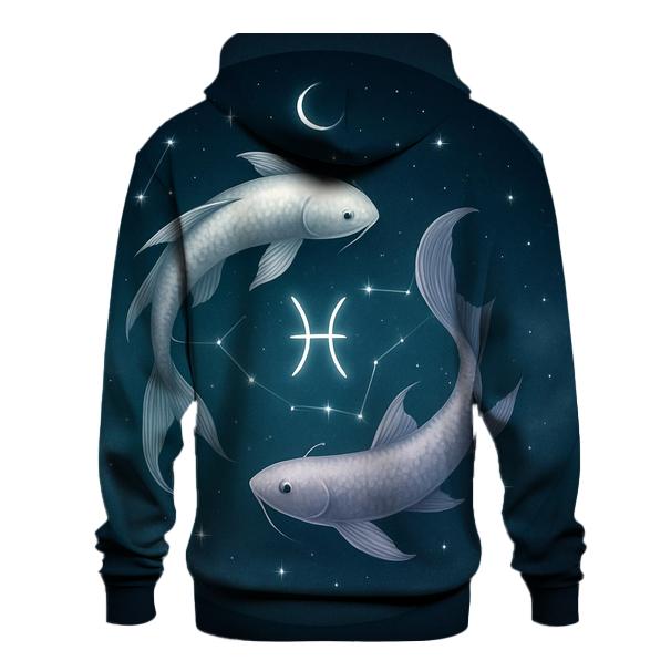 Pisces Moonlit Dual Fish Constellation Mirror designer hoodies