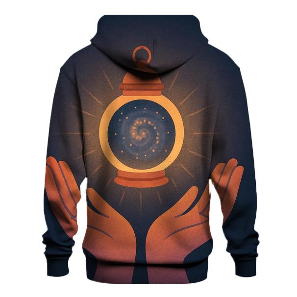 Starlit Hand Lantern heavyweight hoodies