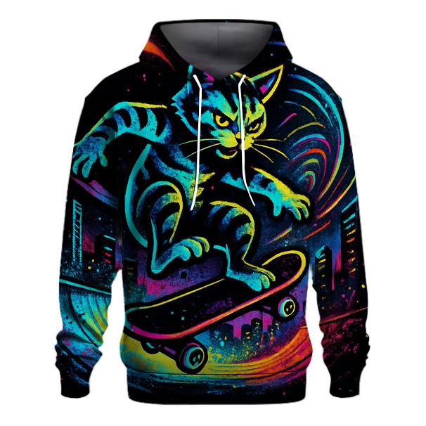 Prismatic Skatepark Gravity Cat premium hoodies