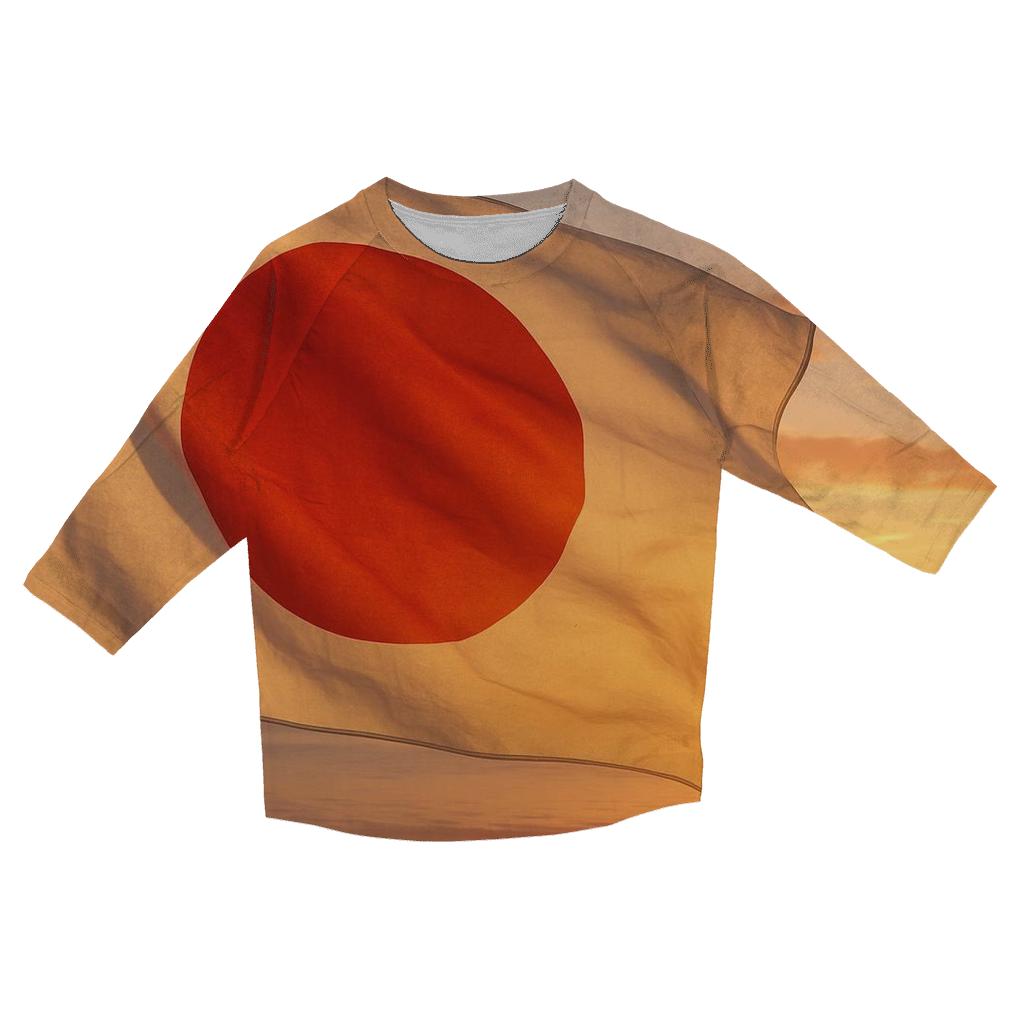 Radiant Japan Dawn Fabric Horizon printed three quarter sleeve shirts