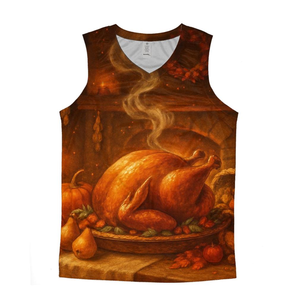 Candlelit Cornucopia Hearth personalized athletic tanks