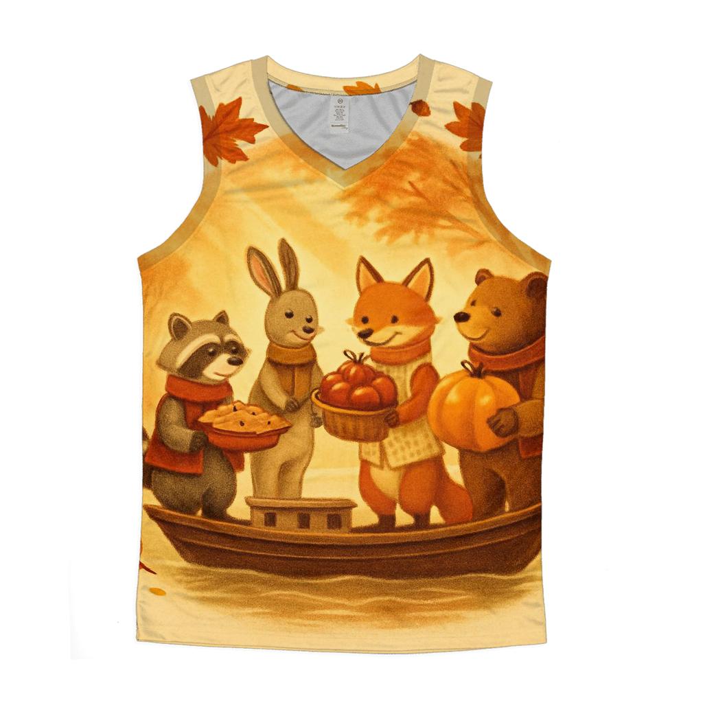 Autumn Riverboat Gratitude Parade casual summer tank tops