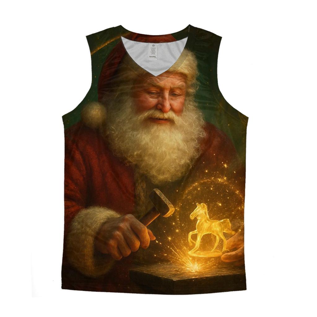 Workshop Starforge Santa With Clockwork Reindeer custom tank tops