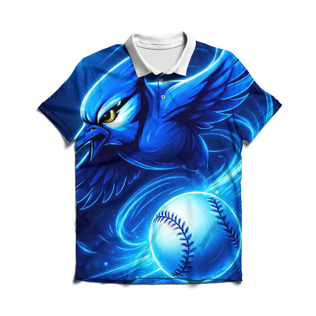Aurora Fastball Blue Jays Surge casual sports polo shirts