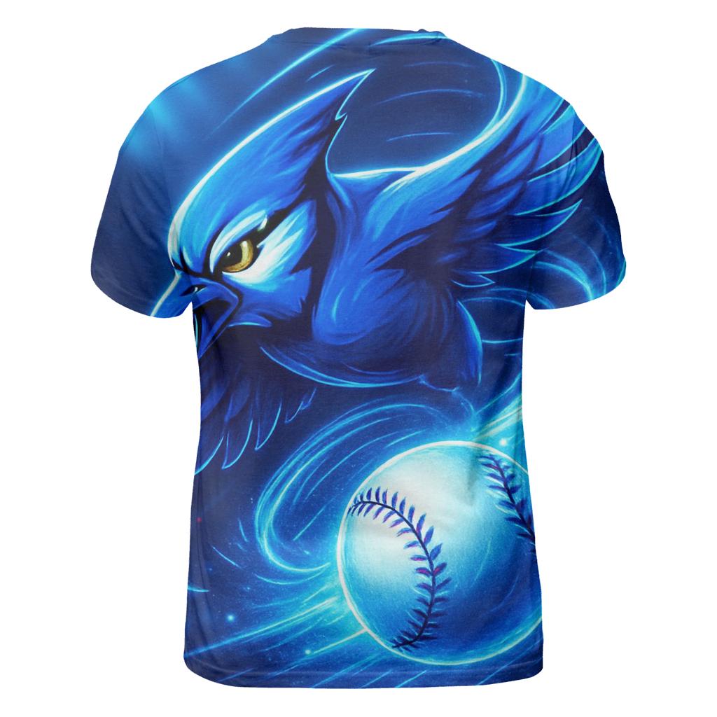 Aurora Fastball Blue Jays Surge artistic all-over print tops