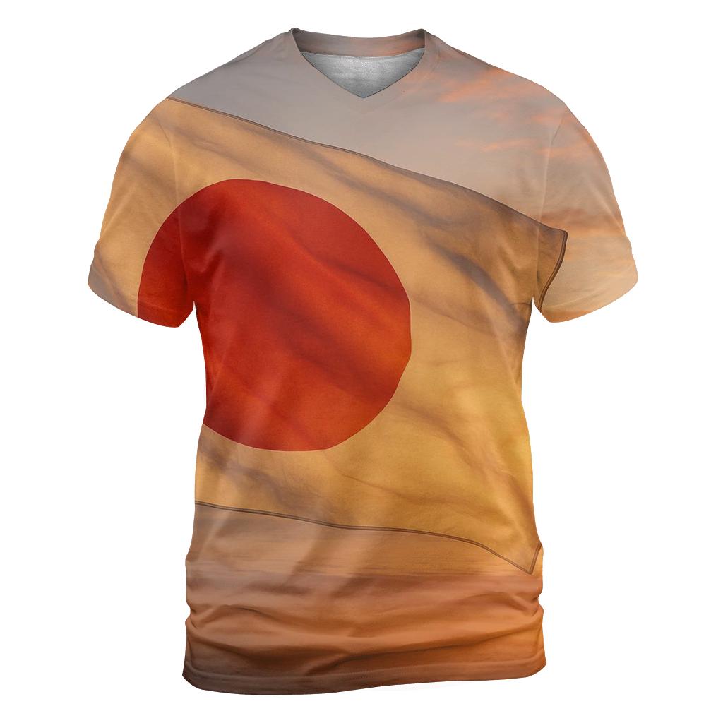 Radiant Japan Dawn Fabric Horizon custom all-over print shirts
