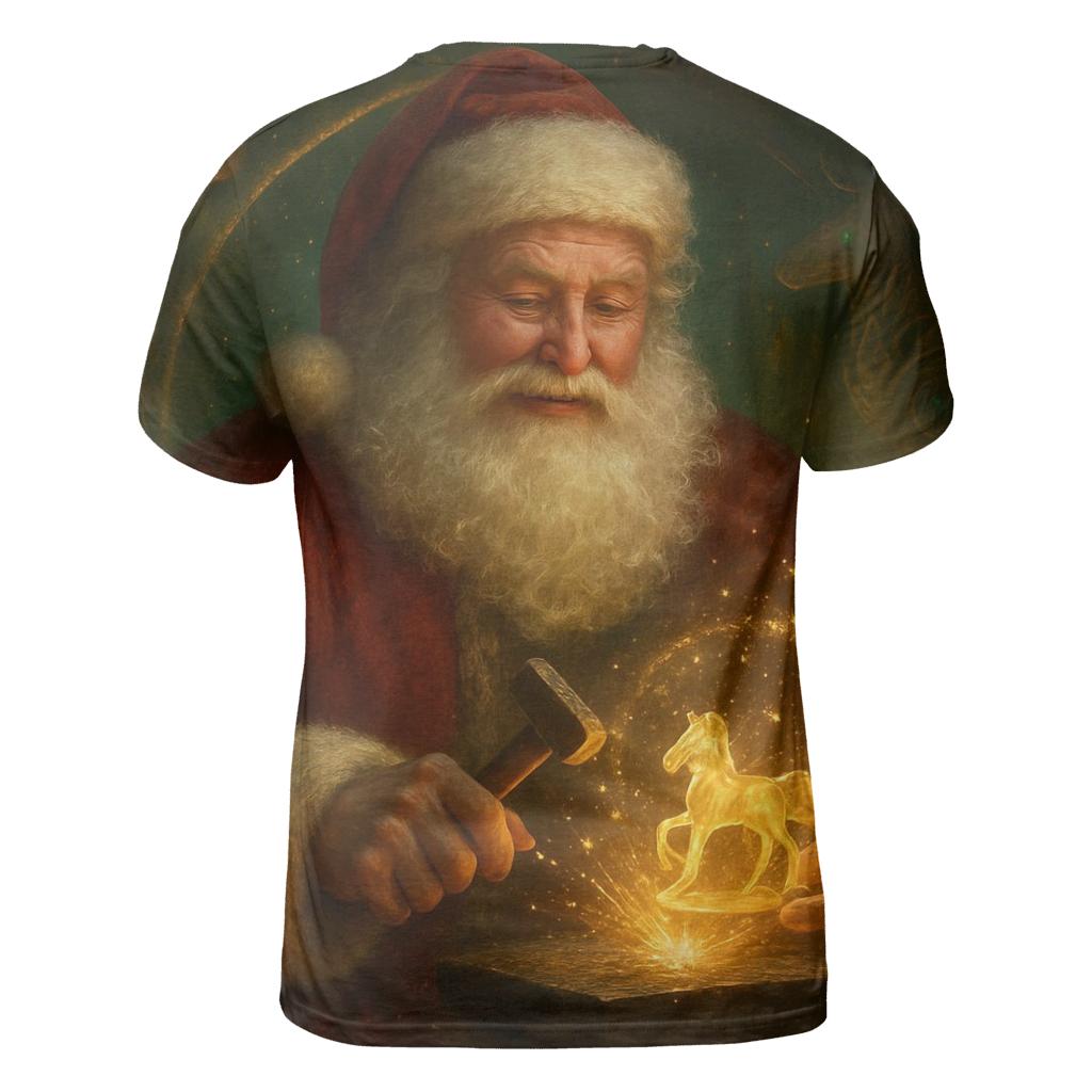 Workshop Starforge Santa With Clockwork Reindeer designer pattern shirts