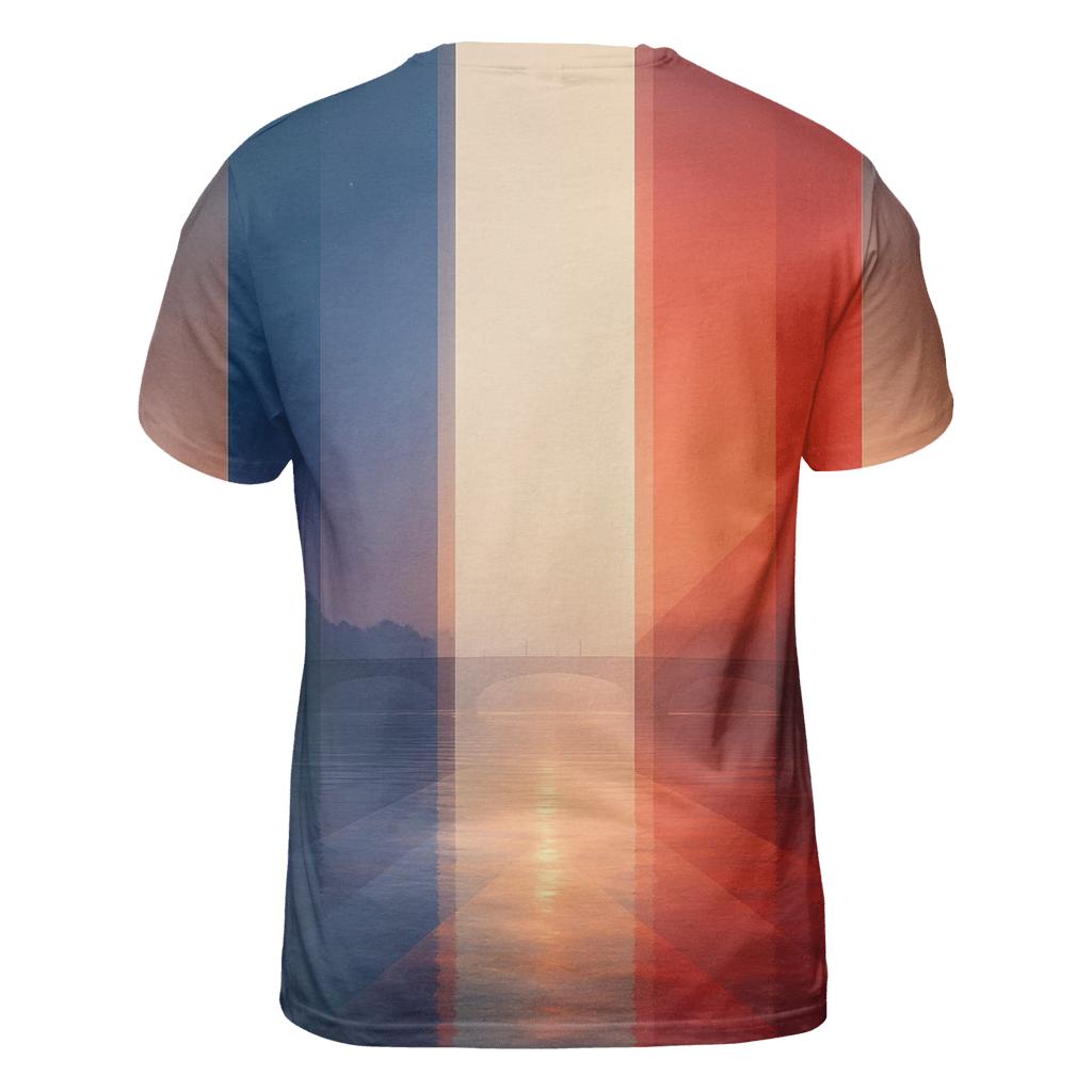 France Geometric Tricolor Skyfall designer pattern shirts