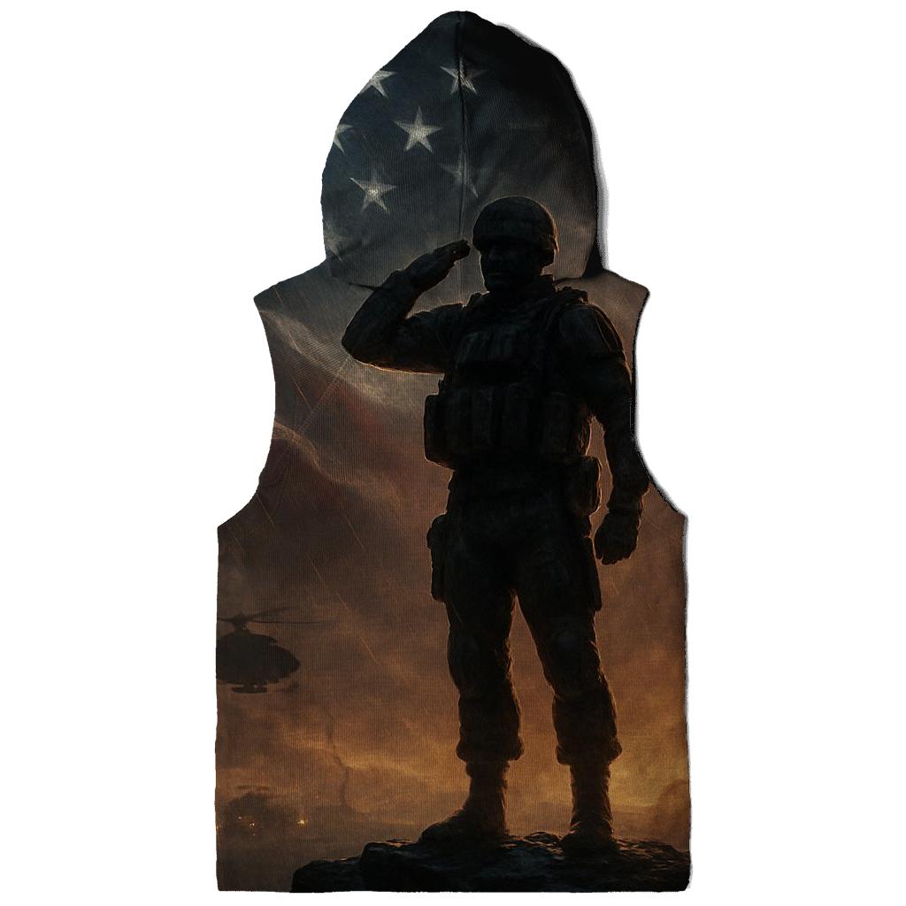 Constellation Salute Over Stormlit Stripes heavyweight hoodies