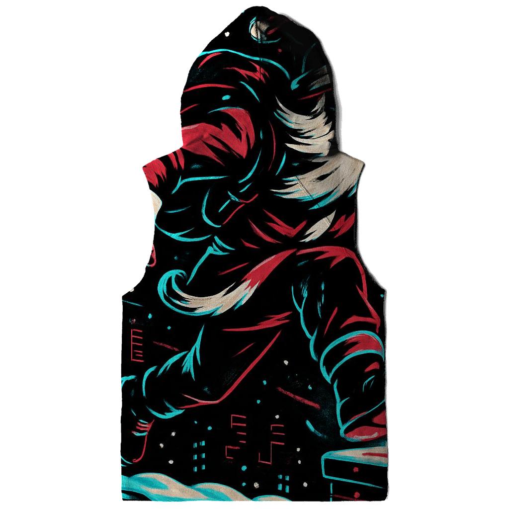 Neon Night Santa On The Rooftop Run hoodie designs