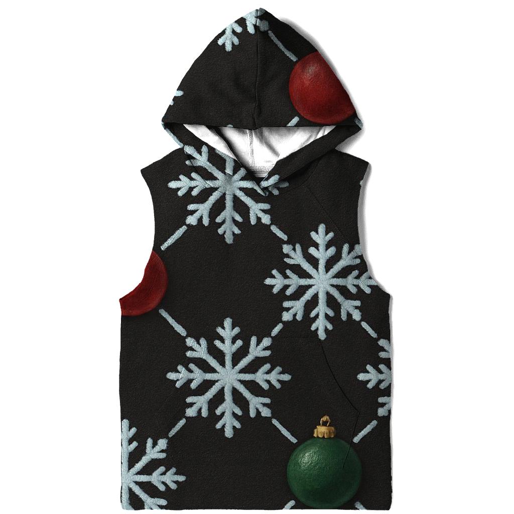 Midnight Snowflake Ornament Lattice On Charcoal Background graphic hoodies