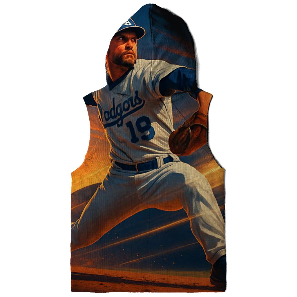 Sunset Pitcher Over The Palm Shadow Stadium heavyweight hoodies