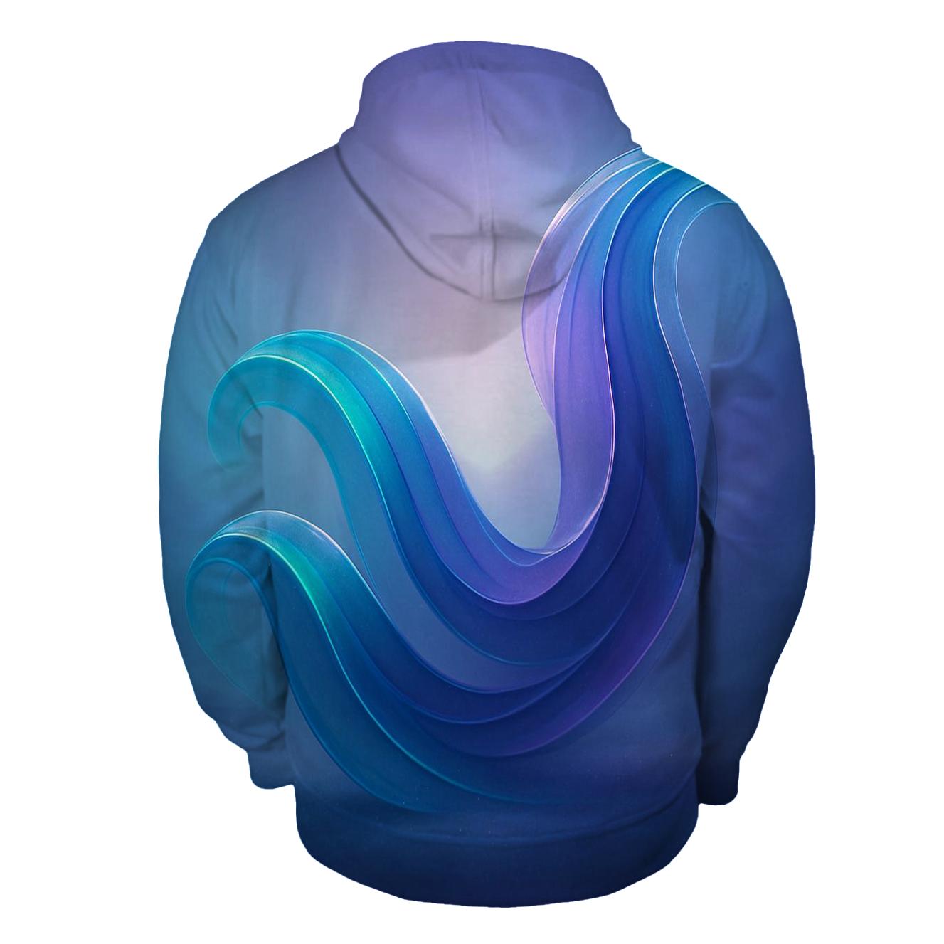 Prismatic Tidal Mirage embroidered hoodies