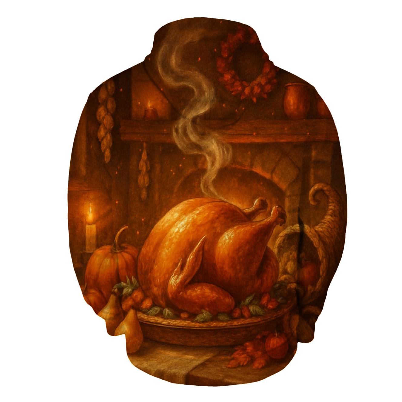 Candlelit Cornucopia Hearth custom hoodies
