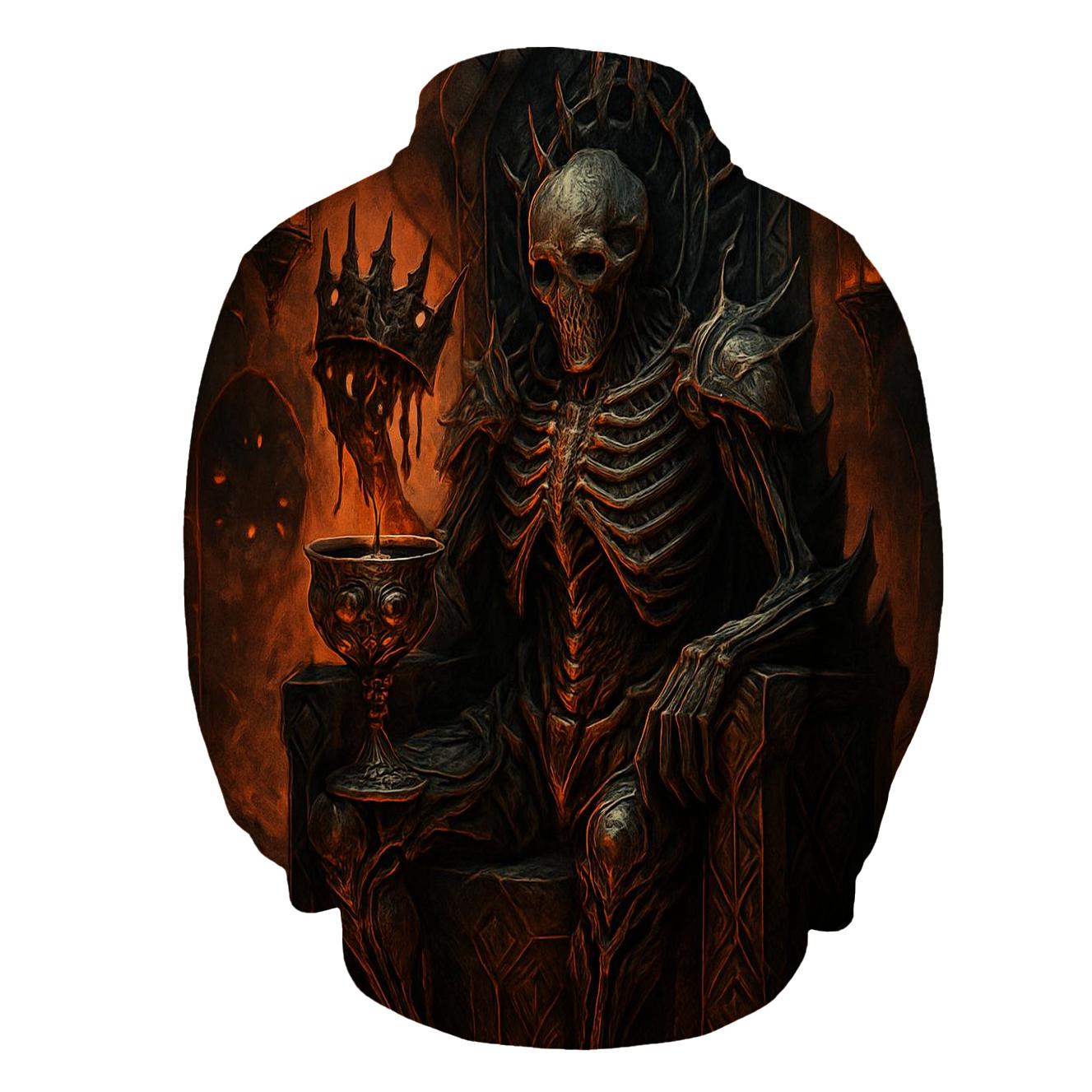 Obsidian Crown Of The Ash King zip-up hoodies