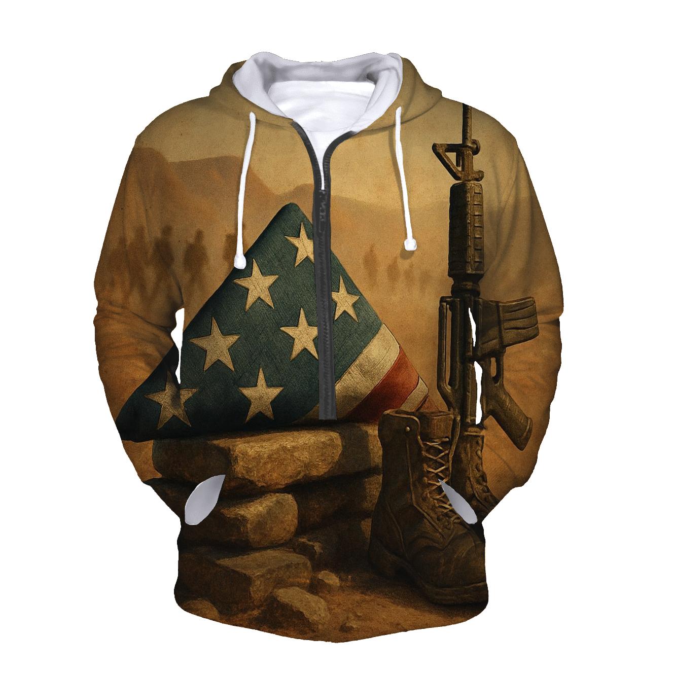 Folding Light Memorial Under Desert Wind custom hoodies