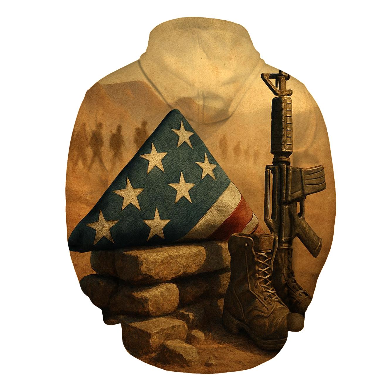 Folding Light Memorial Under Desert Wind custom hoodies