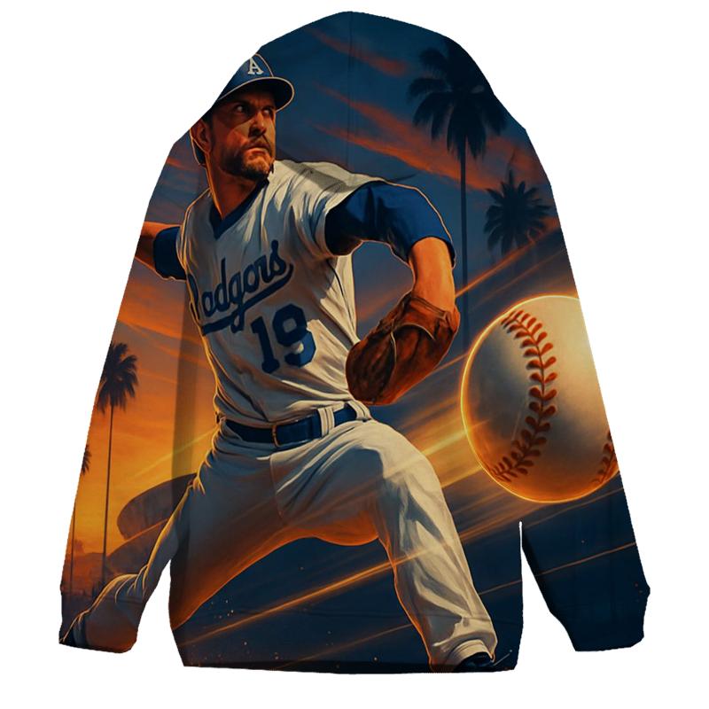 Sunset Pitcher Over The Palm Shadow Stadium heavyweight hoodies