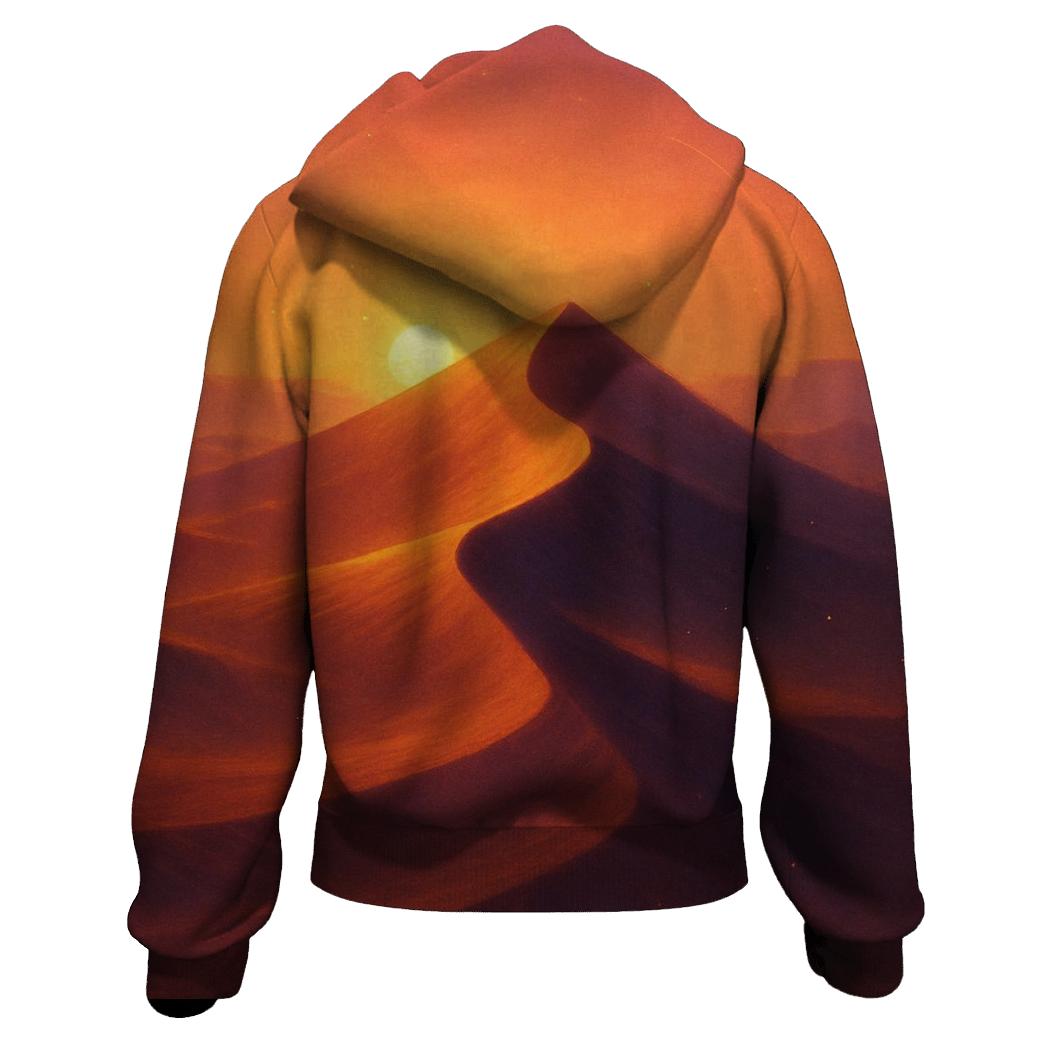 Cobalt Dune Sundial zip-up hoodies