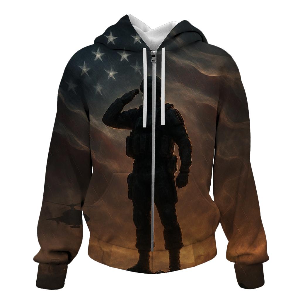 Constellation Salute Over Stormlit Stripes designer hoodies
