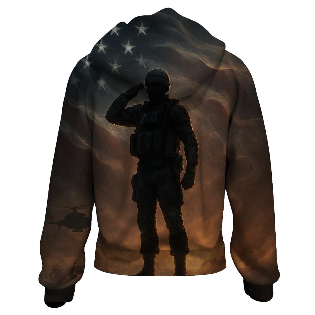 Constellation Salute Over Stormlit Stripes designer hoodies