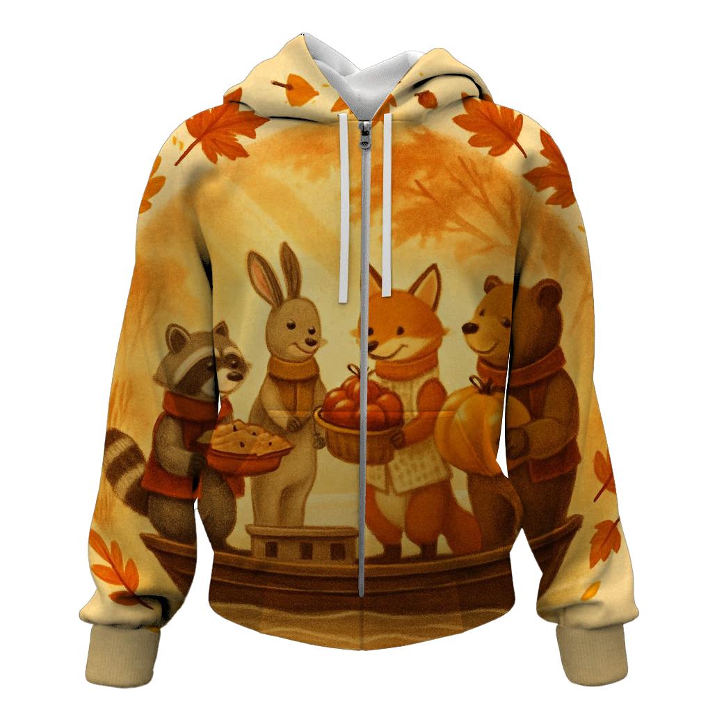 Autumn Riverboat Gratitude Parade hoodie designs