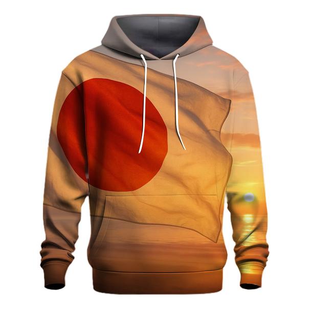 Radiant Japan Dawn Fabric Horizon zip-up hoodies