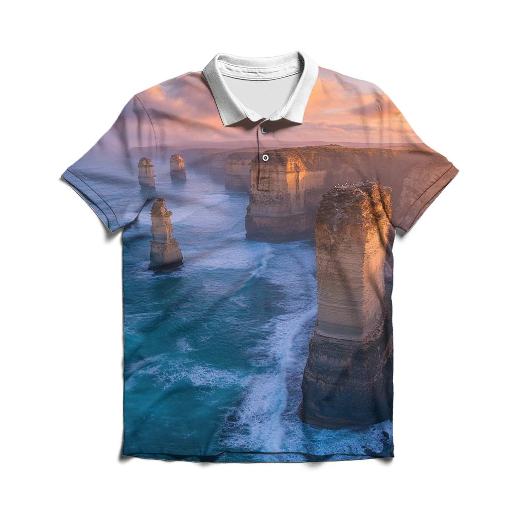 Twelve Apostles Coastline classic pique polos