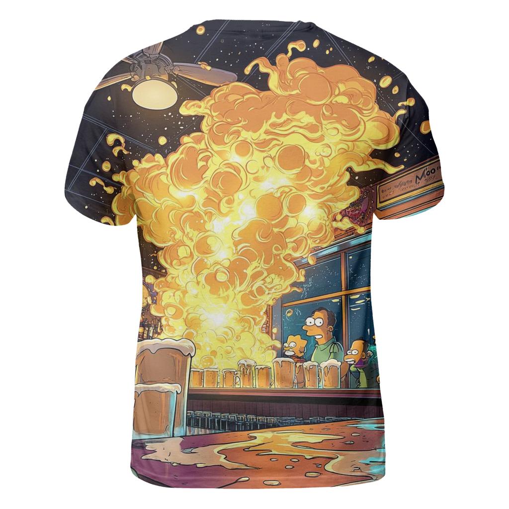 Moes Tavern Neon Foam Meltdown trendy printed shirt styles