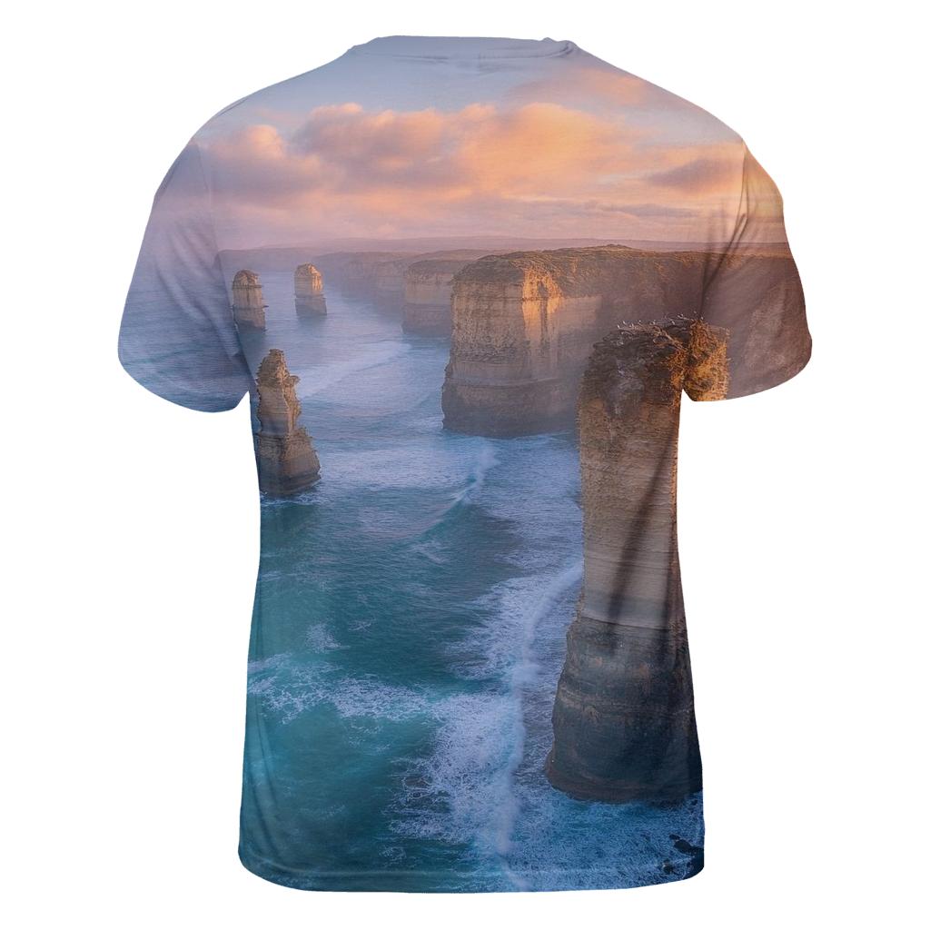 Twelve Apostles Coastline trendy printed shirt styles