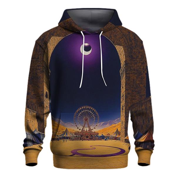 Salvador Dali Inspired Eclipse Carnival In A Desert City custom hoodies