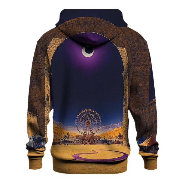 Salvador Dali Inspired Eclipse Carnival In A Desert City custom hoodies