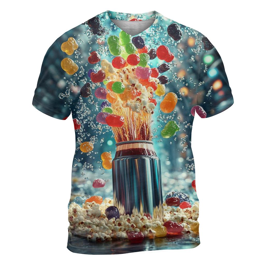 Neon Soda Geyser Candy Carnival custom all-over print shirts