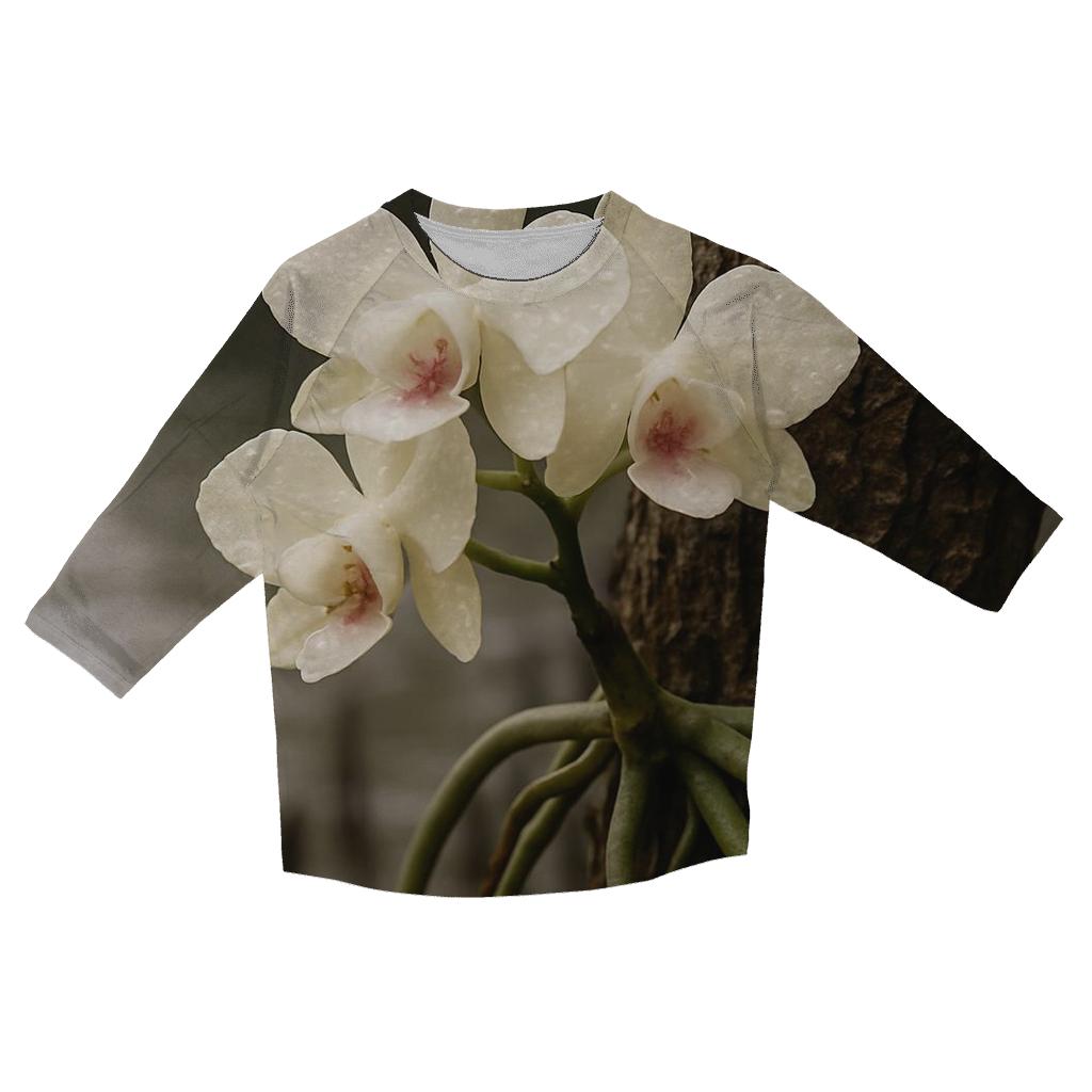 Epiphyte Orchid Roots On Mangrove Bark After Rain fashion 3/4 sleeve shirts