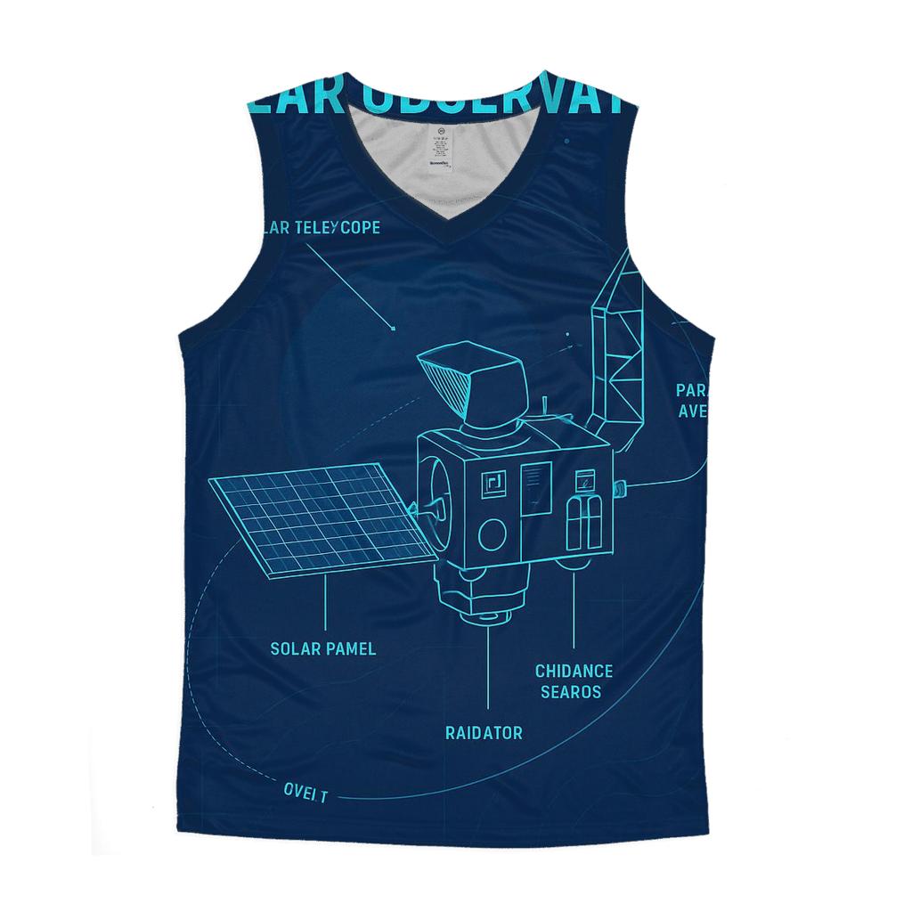 Solar Observatory Blueprint Poster custom tank tops