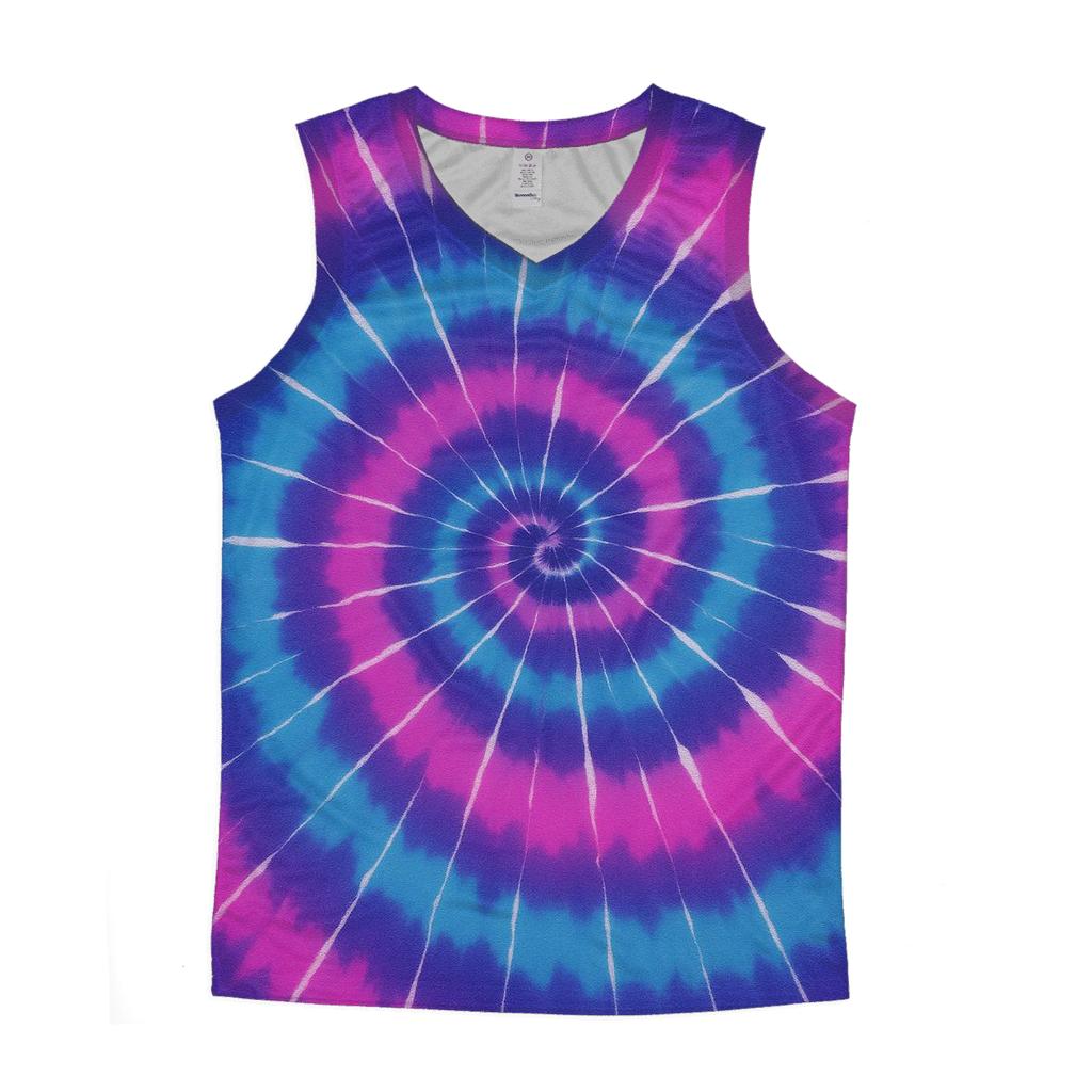 Nebula Spiral Overdye Whirlpool custom tank tops