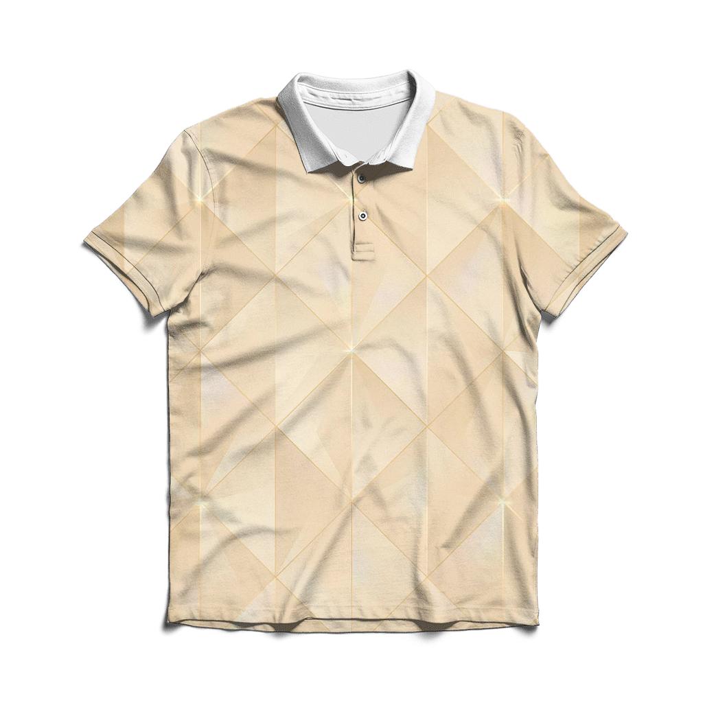 Champagne Prism Lattice casual sports polo shirts