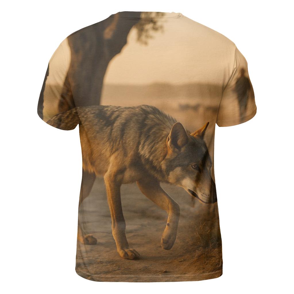 Iberian Wolf Along The Transhumance Stone Way unique graphic print tees