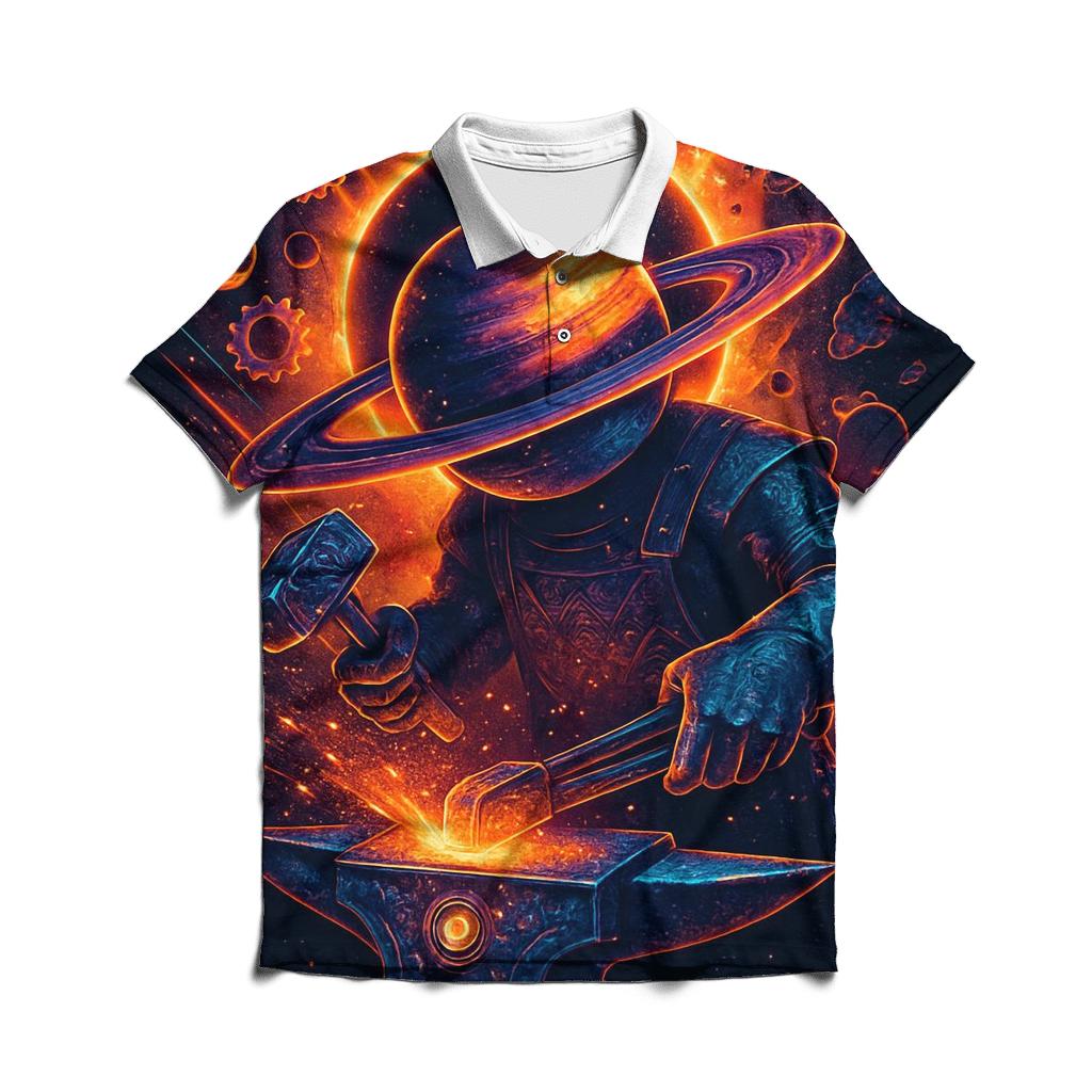 Clockwork Eclipse Forge personalized polo shirts