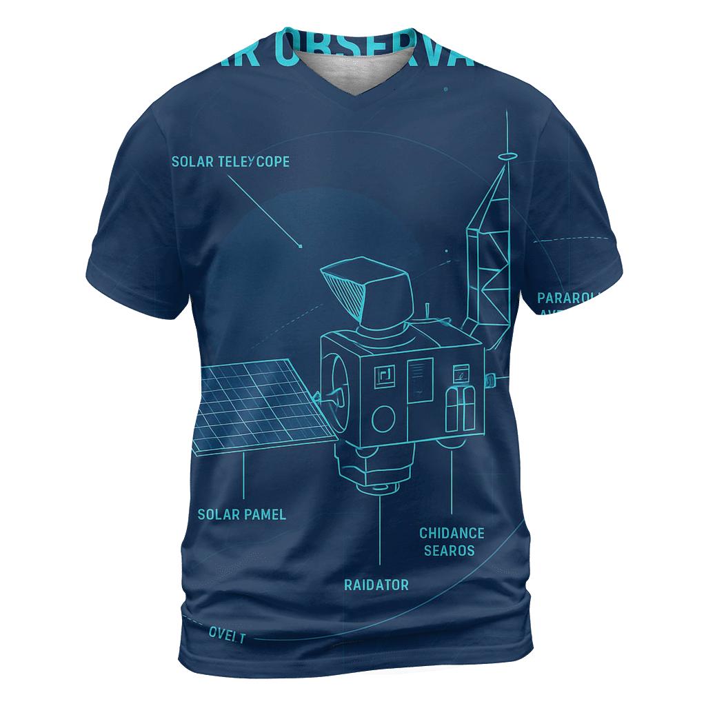 Solar Observatory Blueprint Poster creative print fashion shirts
