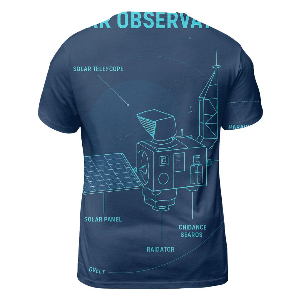 Solar Observatory Blueprint Poster creative print fashion shirts