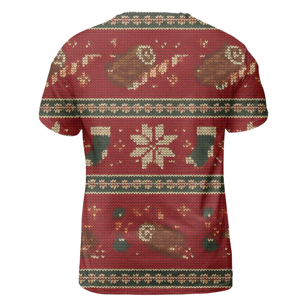Jolly Yule Log Rocket Row Design personalized full print shirts