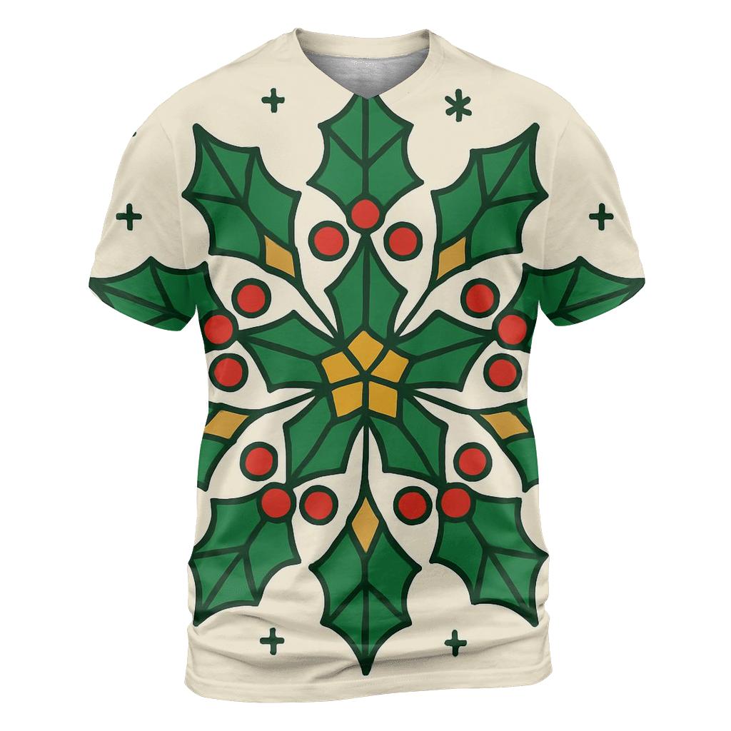 Celestial Holly Star Lattice designer pattern shirts