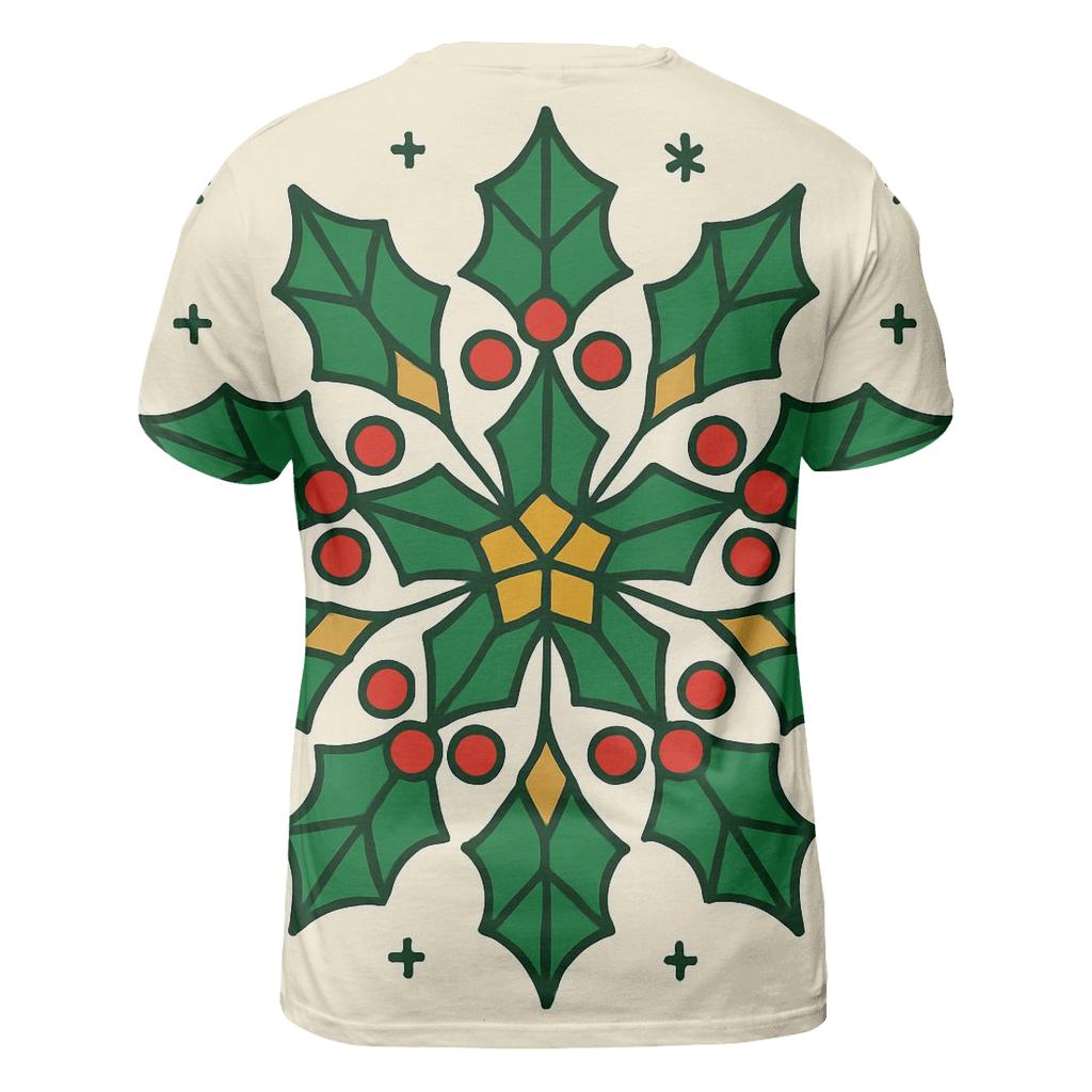 Celestial Holly Star Lattice designer pattern shirts