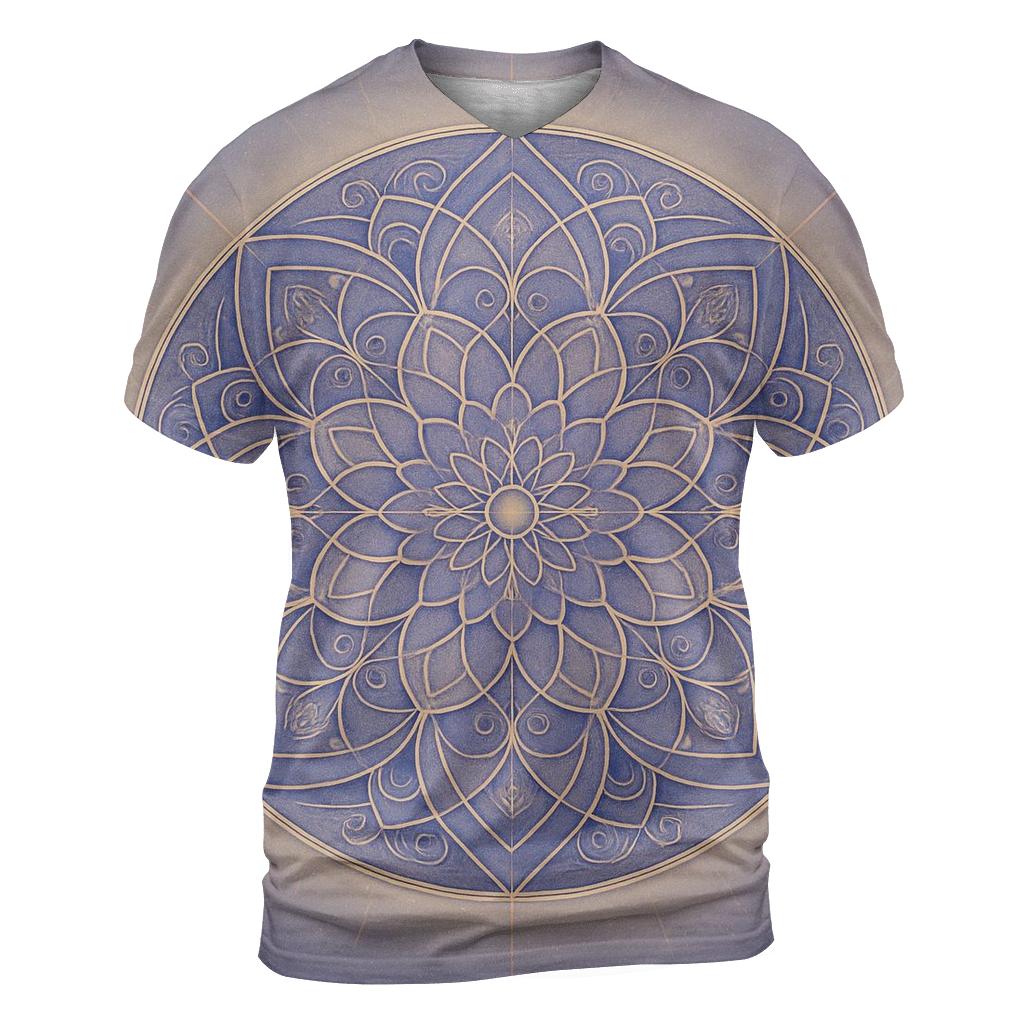 Aurora Prayer Geometry statement graphic shirts